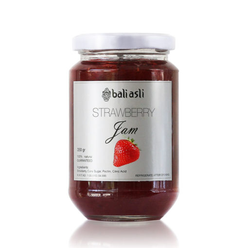 A jar of Bali Asli Strawberry Jam