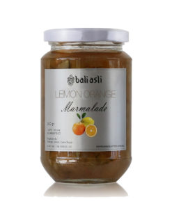 A jar of Bali Asli orange and lemon marmalade