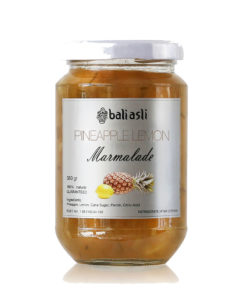 A jar of Bali Asli Pineapple and Lemon Marmalade
