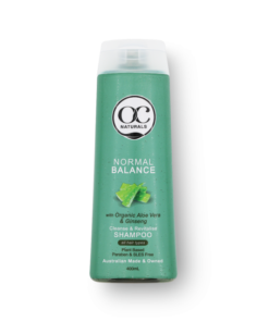 A bottle of Organic Care Naturals Normal Balance Shampoo 400ml