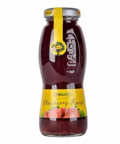 A bottle of Rauch Happy Day Strawberry 200ml
