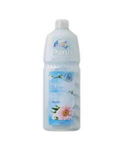 A bottle of Earth Choice Pure Fabric Softener