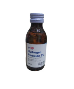 A bottle of Hydrogen Peroxide 3%