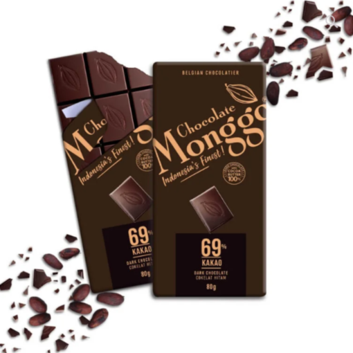 Monggo dark chocolate 69% 80g tablet
