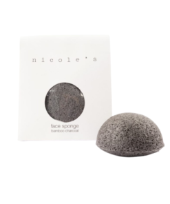 Nicole's Natural Face Sponge Half-Ball Bamboo Charcoal