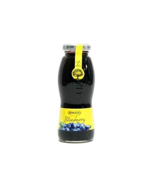 A bottle of Rauch Blueberry 200ml