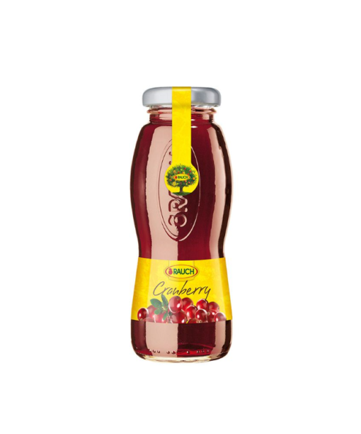 A bottle of Rauch Happy Day Cranberry 200ml