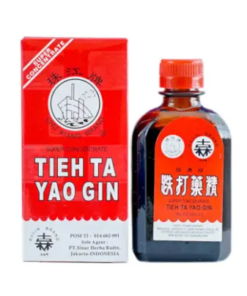 A bottle of Tieh Ta Yao Gin (or Die Da Yao Jing)