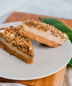 2 slices of Bali Buda homemade Caramel Cashew Pie