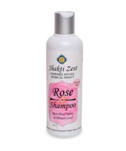 A bottle of Shakti Zest Rose Shampoo 265ml