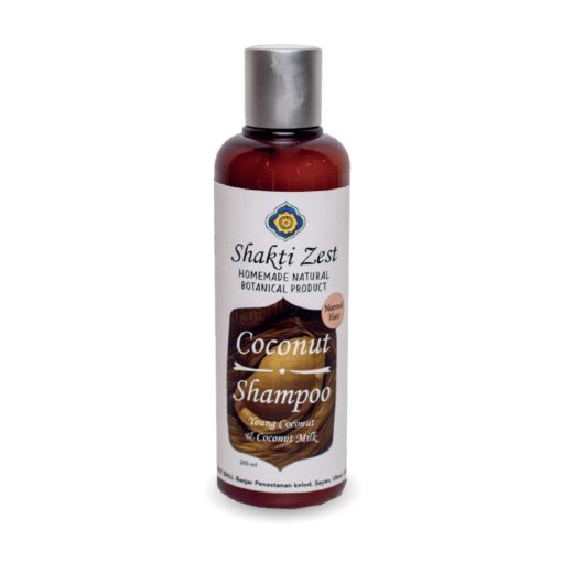 A bottle of Shakti Zest Coconut Shampoo 265ml