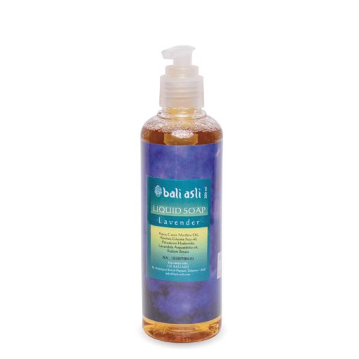 A bottle of Bali Asli Lavender Natural Liquid Soap 250ml