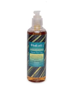 A bottle of Bali Asli Neem and Tea Tree Natural Liquid Soap 250ml