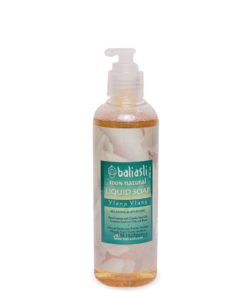 A bottle of Bali Asli Ylang-ylang Natural Liquid Soap 250ml