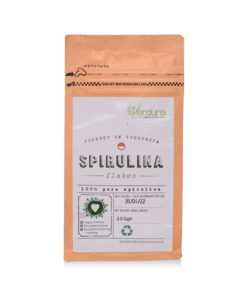 100% pure spirulina crunchy flakes from Verdure Bali