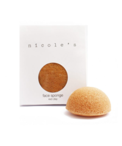 Nicole's Natural Face Sponge Half-Ball Red Clay