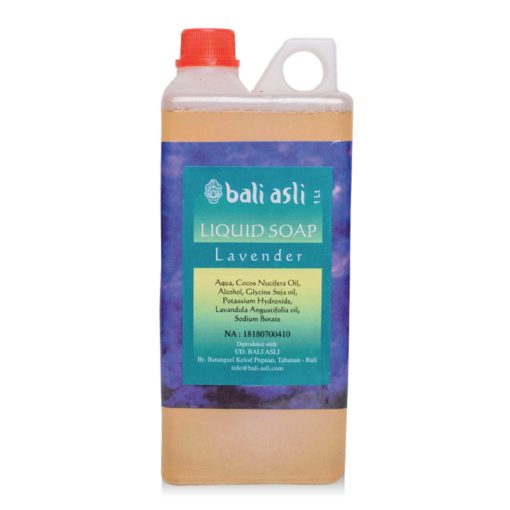 A bottle of Bali Asli Lavender Natural Liquid Soap 1l