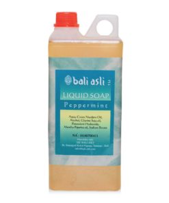 A bottle of Bali Asli Peppermint Natural Liquid Soap 1l