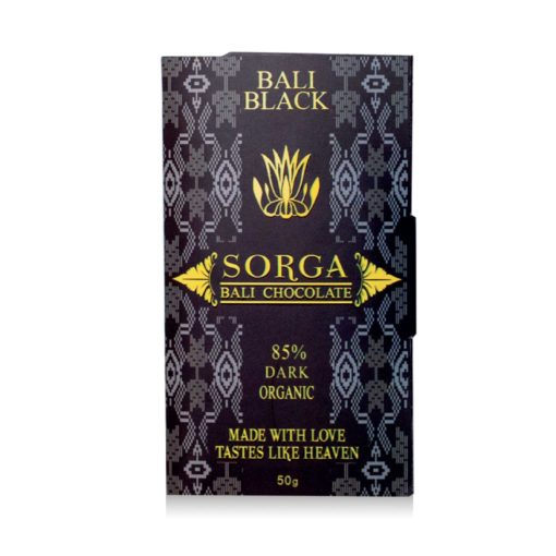 A bar of Sorga Bali Black 85%