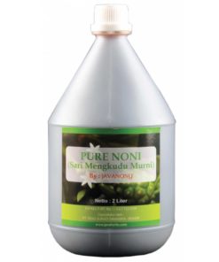 A bottle of pure noni juice 2l
