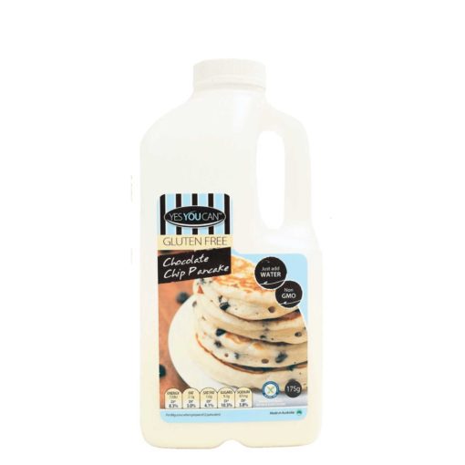 Yes You Can gluten-free pancake mix chocolate chip in a bottle