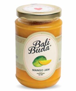 A jar of Bali Buda homemade Mango jam
