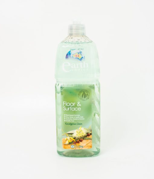 A bottle of Earth Choice Floor and Surface Cleaner 1l