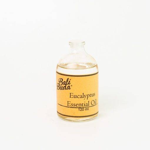 A bottle of Bali Buda Eucalyptus Essential Oil