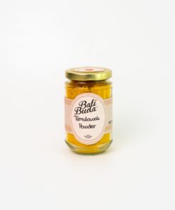 A jar of Bali Buda temulawak powder
