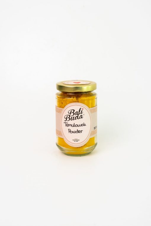 A jar of Bali Buda temulawak powder