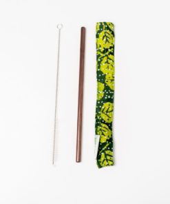 Be Organic Stainless Straw Set with Brush and Pouch