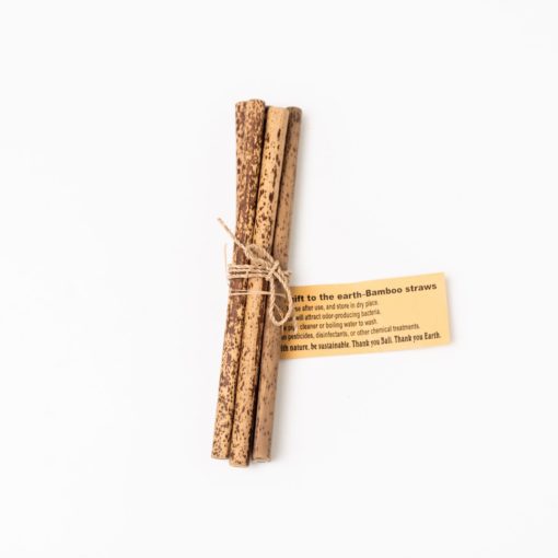 Bamboo Tiger Straws Set