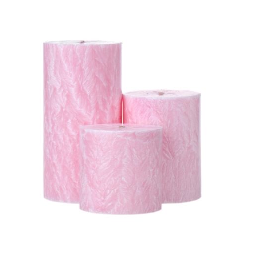 A set of Nicole's Natural Romancing Rose Candles: Small, Medium and Large sizes