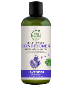 A bottle of Petal Fresh Pure Lavender Anti-Frizz Conditioner 475ml