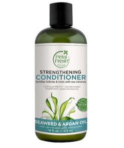 A bottle of Petal Fresh Pure Seaweed and Argan Oil Strengthening Conditioner