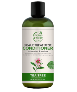 A bottle of Petal Fresh Pure Tea Tree Scalp Treatment Conditioner 475ml