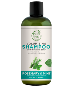 A bottle of Petal Fresh Pure Rosemary and Mint Volumizing Shampoo 475ml