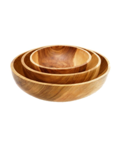 Nicole's Natural wooden bowls set