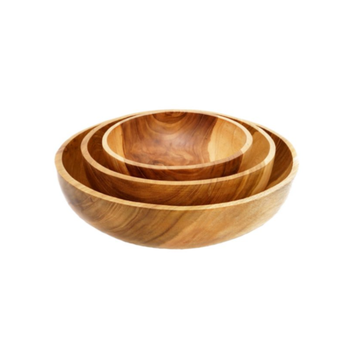 Nicole's Natural wooden bowls set