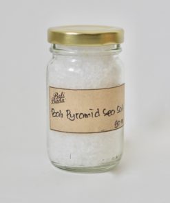 a jar of pyramid Bali sea salt