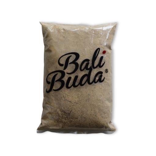 A pack of Bali Buda raw and vegan protein powder