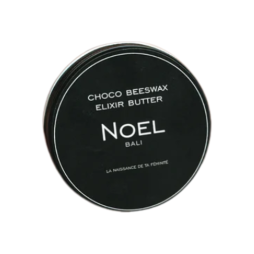 A tub of Noel Choco Beeswax Elixir Body Butter