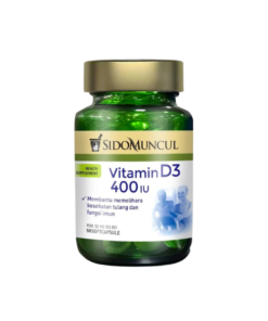 A bottle of Sido Muncul Vitamin D3