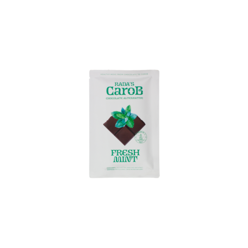 A pack of Rada's Carob Fresh Mint