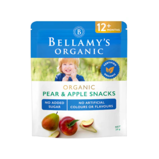 Bellamy's Organic Snacks Pear and Apple