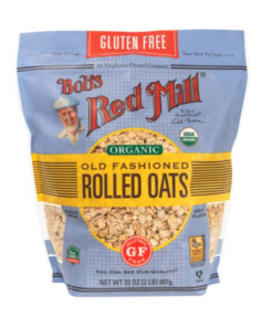 A pack of Bob's Red Mill gluten-free old fashioned rolled oats