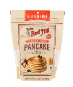 A pack of Bob's Red Mill gluten-free pancake mix