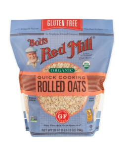 A pack of Bob's Red Mill gluten-free quick rolled oats