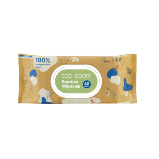 A pack of Eco Boom Bamboo Wipes