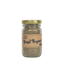 A jar of Bali Buda dried thyme